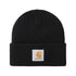 Carhartt Wip Schooling Beanie Bonnet - Black / Wax - Streetart.fr